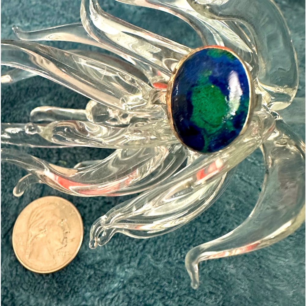 Handmade Azurite and Malachite Sterling Ring
